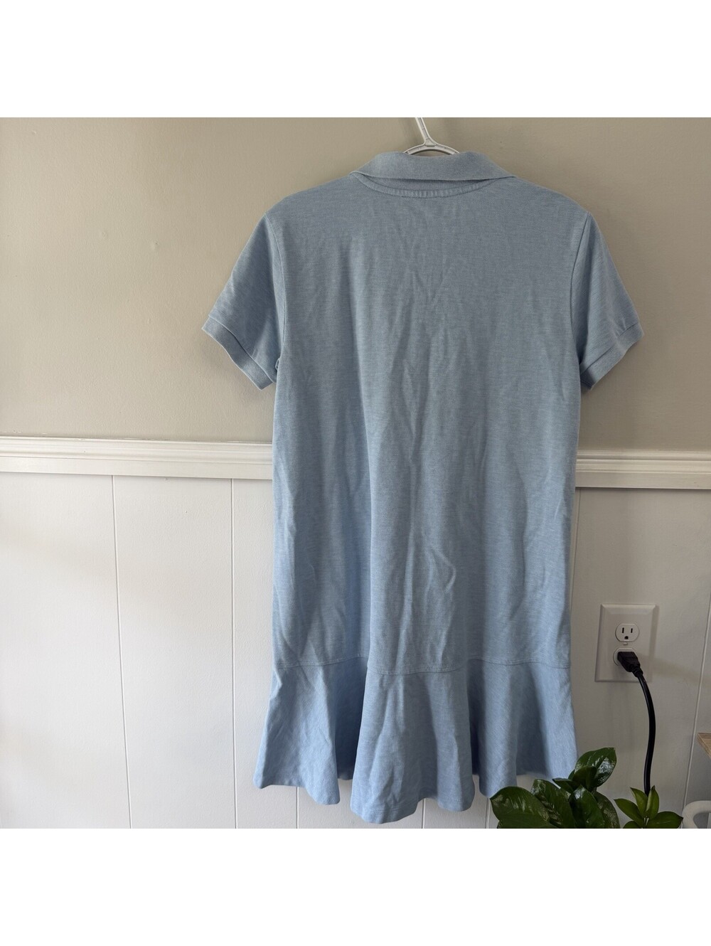 Tuckernuck Pique May Polo Flared Dress in Light Blue Size M - Picture 3 of 6